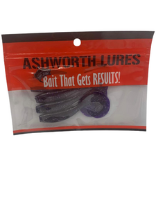 Single Tail Grub - Purple                                            (5 per pack)